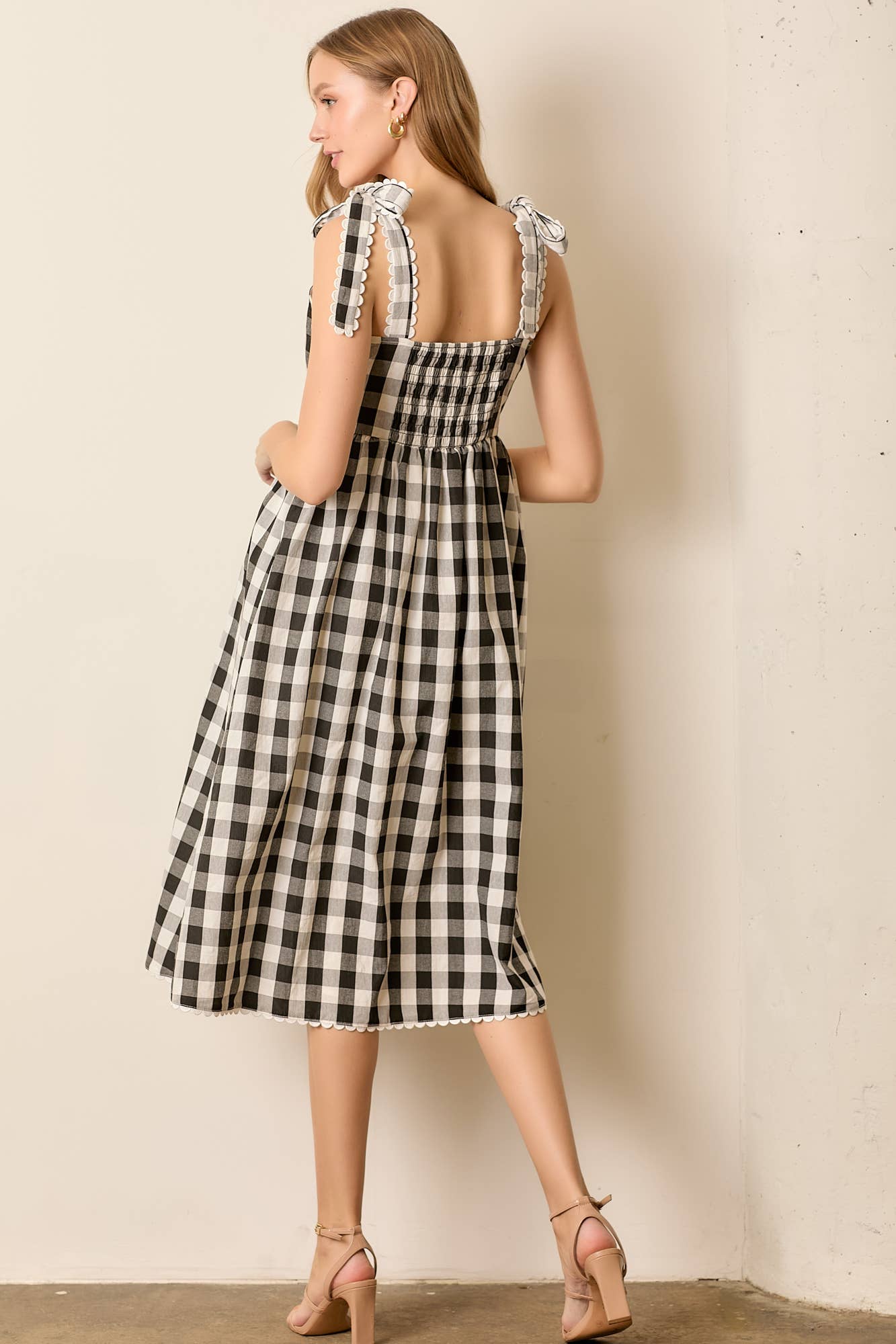 Misty Gingham Dress