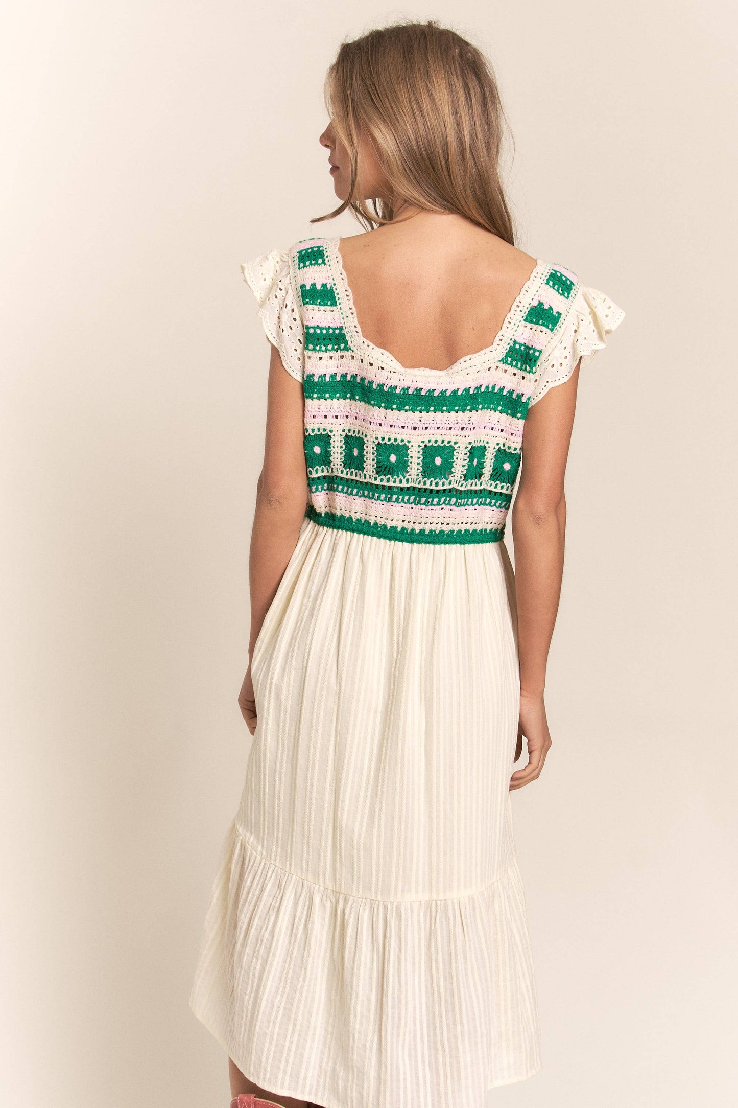 The Mabry Crochet Top Dress