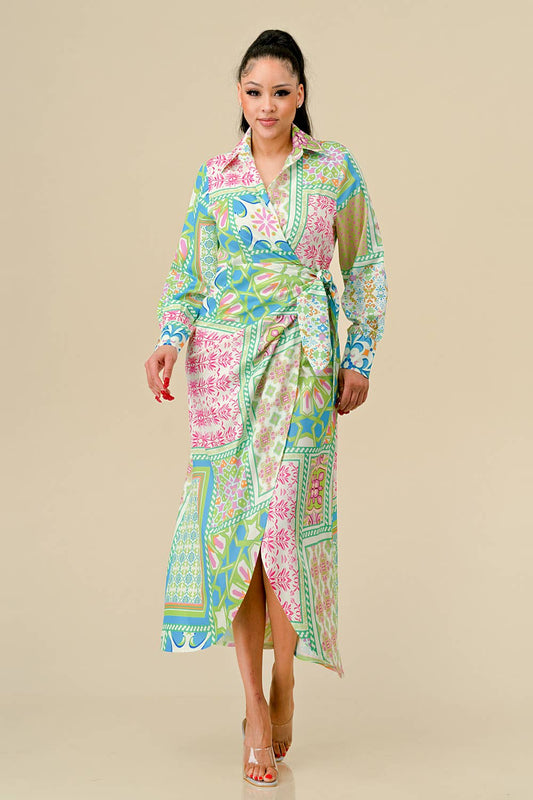 The Jen Midi Wrap Dress